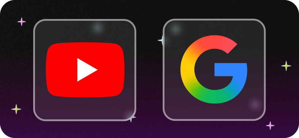 Logos for YouTube and Google, representing Tier 2 ad channels for capturing high-intent users at scale.